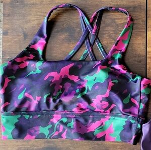 constantly varied gear cvg longline neon camo bra